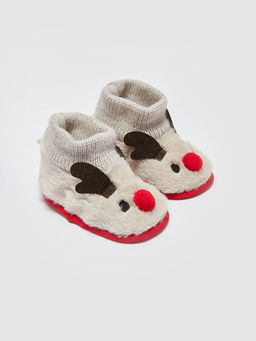 Nak?? Detayl? ?orapl? Erkek Bebek Ev Botu