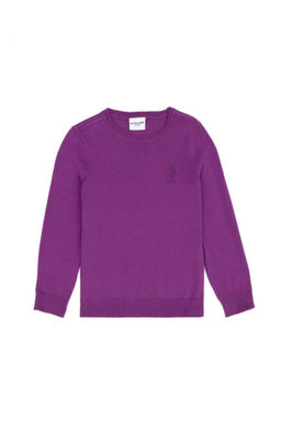 Базовый свитер фиолетового цвета для девочки - U.s. polo assn фото 4