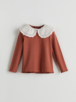 Bebe Yaka Nak??l? K?z ?ocuk Ti??rt