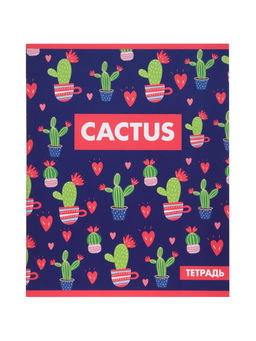 Набор тетрадей 36 листов в клетку, Calligrata «Кактус», 5 штук