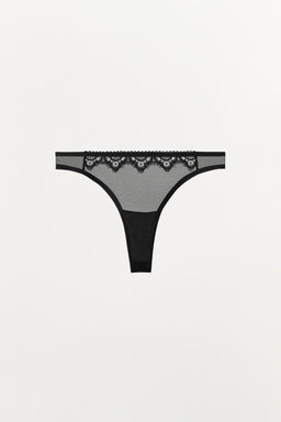 MESH LACE BRIEFS - Zara фото 6