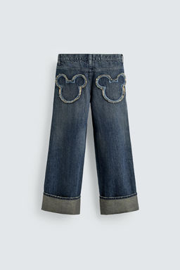 MICKEY SILHOUETTE PATCH WIDE-LEG JEANS HARRY LAMBERT FOR ZARA X DISNEY  фото 2