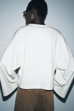CAPE SLEEVE T-SHIRT - Zara фото 3