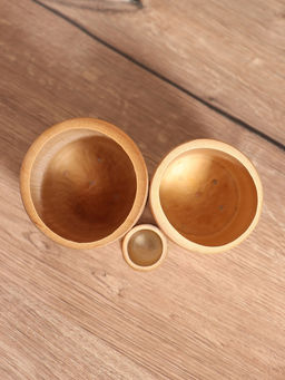 Подставка для столовых приборов, тройная 17 см, бамбук - Simaland фото 5