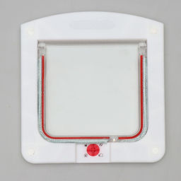 Дверь для животных с 4 режимами, проем 15х15,5см(общ. 22,5х20 см), белая