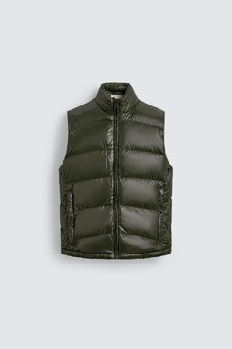 80% DOWN - 20% FEATHER WATER-REPELLENT QUILTED GILET ORIGINS - Zara фото 7