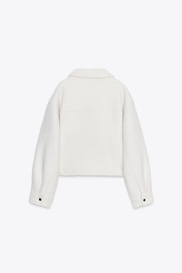 BOUCL_ JACKET WITH PATCH POCKETS - Zara фото 7