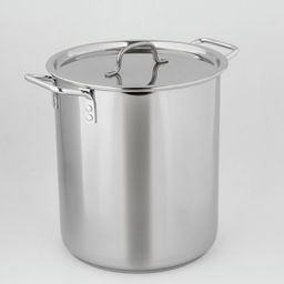 Кастрюля Катунь «Общепит», 20 л, d=30 см, h=33 см, с крышкой, капсульное дно, индукция, нержавеющая сталь, хромированная