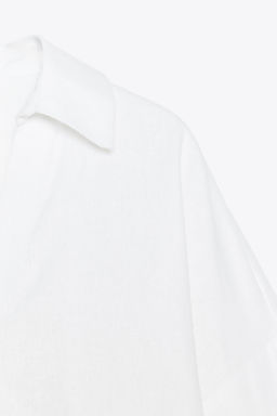 WIDE-SLEEVE LINEN BLEND SHIRT - Zara фото 13