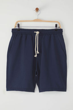 TRENDYOL MAN Lacivert Regular Fit Keten Gorunumlu Dokumlu Sort & Bermuda TMNSS25SR00005 - Trendyolmilla фото 5