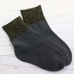 Детские носки 3-5 лет 15-18 см С люрексом Серый - Krumpy фото 2