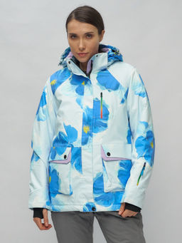 Горнолыжный костюм женский голубого цвета 020231Gl