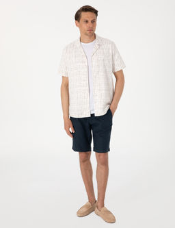 Bej Comfort Fit K_sa Kollu G_mlek