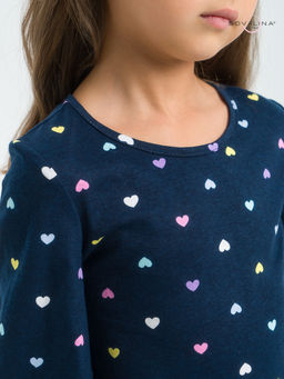 Платье Моана цветные сердечки на синем - Sovalina фото 17