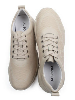 03-YH466-2 BEIGE Кроссовки женские (натуральная кожа)
