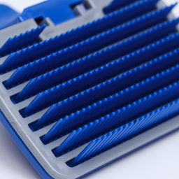 Пуходёрка пластиковая с самоочисткой большая, 12 х 20 см, синяя - Пижон фото 4