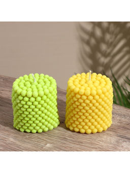 Свеча "Столб шарики" 6х6х7 см, соевый воск МИКС