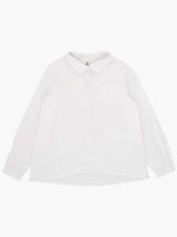 Рубашка для девочки в школу белая UD 7817 белый - Mini maxi фото 7