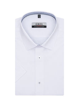 Сорочка мужская короткий рукав GREG 100/209/WH/ZV/10p  фото 4