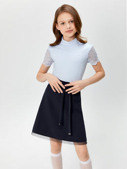 20240270074, Блузка детская для девочек Fatima19 голубой Acoola