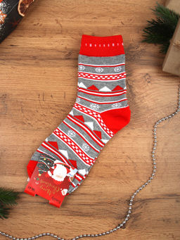 Носки р. 35-40 Новый год / L827 /уп 10/300/ ОДНА ПАРА/ МАРКА - Галеонтрейд фото 5