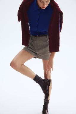Pantal?n corto con cintur?n - H&m фото 8