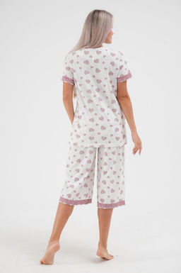 Пижама женская из кулирки Ворожея сердечко кофейное макс - Амадэль фото 9