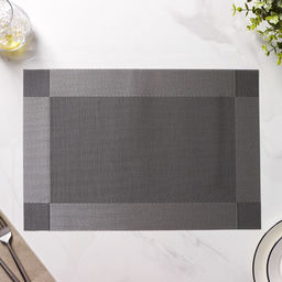 Набор салфеток сервировочных на стол Доляна Шахматы, 4530 см, 4 шт, цвет чёрный  фото 4