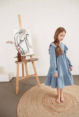 Л 22-24 платье для девочки Таисия голубое - Etoelf фото 3