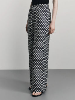 Брюки прямого кроя с принтом / Zarina фото 3