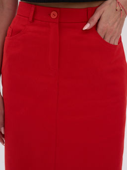 Джинсовая юбка из хлопка ТРиКА