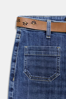 Z1975 HIGH-WAIST FLARE BELTED JEANS - Zara фото 9