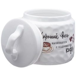 БАНКА ДЛЯ СЫПУЧИХ ПРОДУКТОВ КОЛЛЕКЦИЯ CRUMPLED 13*13*15 СМ - Lefard фото 3