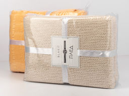 Плед 4644 220*240 цв. какао рис 16-1510