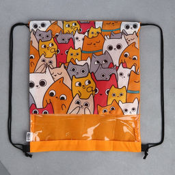 Сумка для обуви Котики, с прозрачным окном - Artfox фото 8