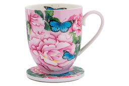 Кружка с подставкой Розы, 0,4 л - Maxwell & Williams фото 2