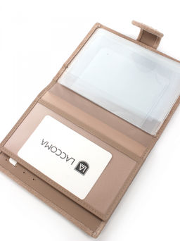 LACCOMA обложка для авто документов LA-3090-З-серо-бежевый натуральная замша