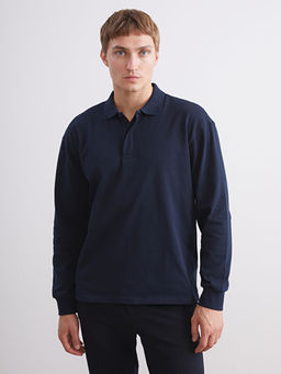 Polo Yaka Erkek Sweatshirt