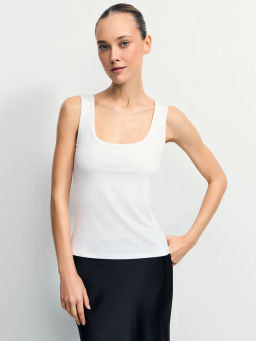 Базовый топ с широкими бретелями / Zarina  фото 3