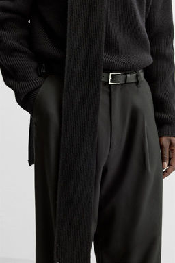 WIDE-FIT PLEATED TROUSERS - Zara фото 6