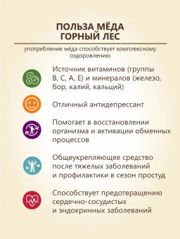 Мёд Бортников Горный лес, ст.банка 500г - Берестов А.С. фото 4