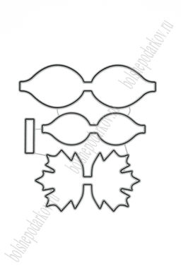 Форма для вырубки "Заготовка для бантика" 8,8*9,5 см (SF-7793) №23