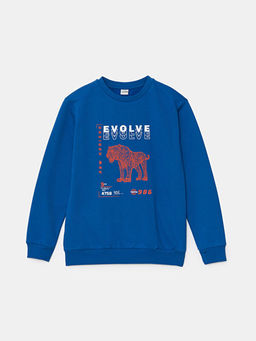 Bisiklet Yaka Erkek ?ocuk Sweatshirt