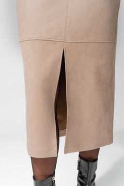 Юбка LAIKONY 453-2 бежевый  фото 2
