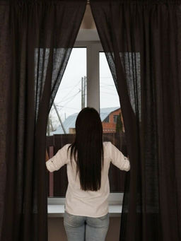 Штора гладкокраш. Белладонна тесьма п/лен 145*270 см.