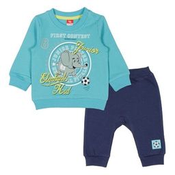 CRB wear/CWB 9885 комплект ясельный (джемпер, брюки), голубой-темно-синий/Ex.Cherubino