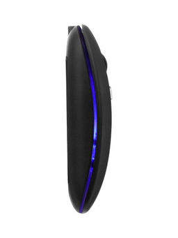 Мышь MB-2.4 беспроводная, оптическая, подсветка, 1600 dpi, USB+BT, чёрная