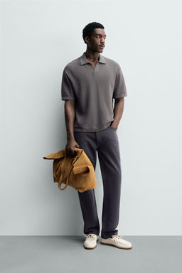 POLO PUNTO RELAXED FIT / Gris