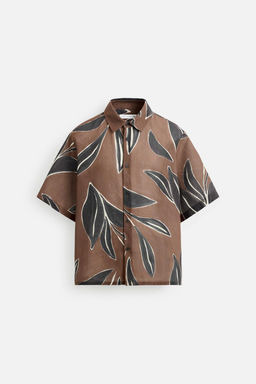 LEAF PRINT SHIRT - Zara фото 7