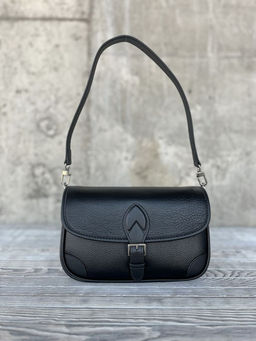 Женская кожаная сумка через плечо 33012 Блек - Sergio valentini фото 3